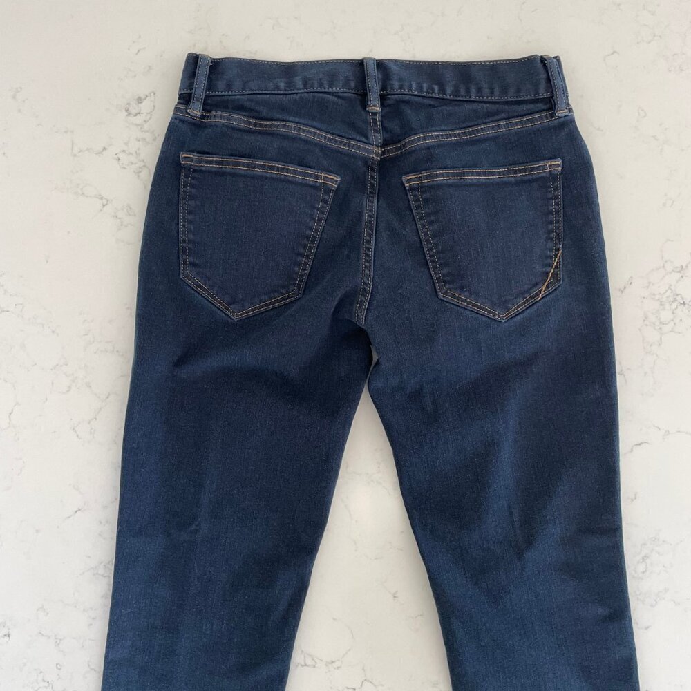 Banana Republic Slim Fit Stretch Denim Dark Wash Mid Rise Jeans Blue Sz 28x32 - Picture 7 of 13